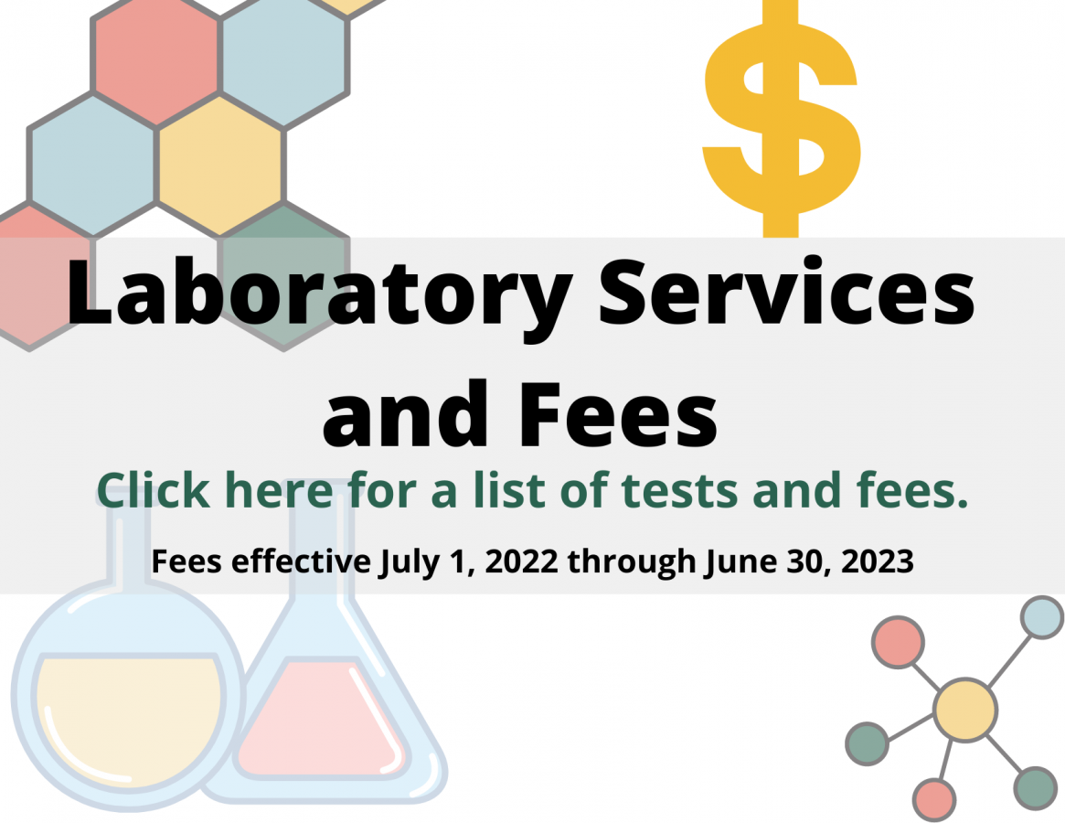 Clickable Image Laboratory Services and Fees Graphic
