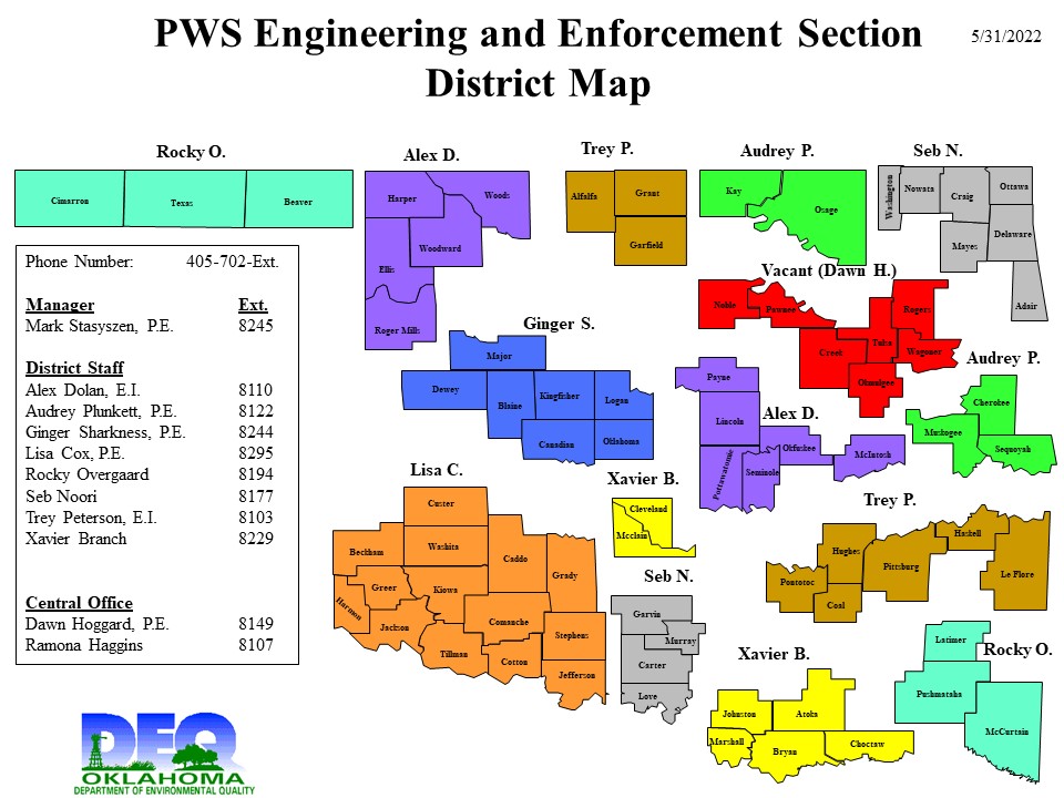 PWS Engineering Section - District Map